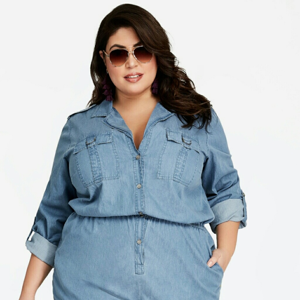 Ashley Stewart Denim Jumper